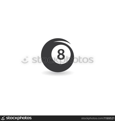 Ball Billiard icon vector illustration template