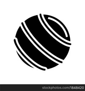 ball fitness accessory glyph icon vector. ball fitness accessory sign. isolated contour symbol black illustration. ball fitness accessory glyph icon vector illustration