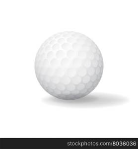 Ball for Golf. Golfball icon. Game symbol