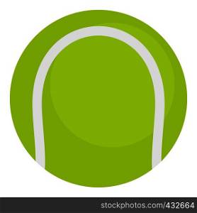 Ball for playing tennis icon flat isolated on white background vector illustration. Ball for playing tennis icon isolated