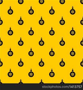 Ball for the Christmas tree pattern seamless vector repeat geometric yellow for any design. Ball for the Christmas tree pattern vector