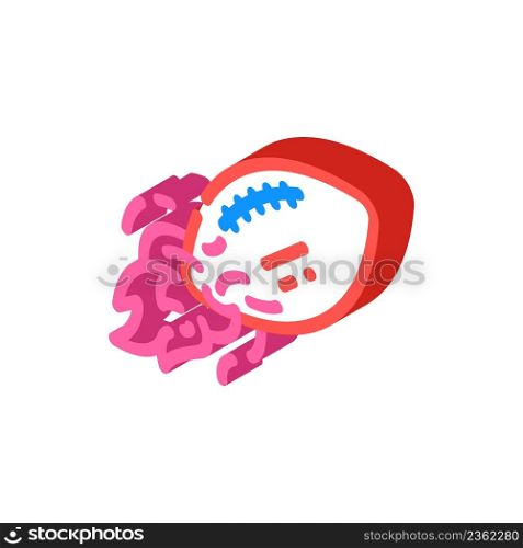 ball high speed flying isometric icon vector. ball high speed flying sign. isolated symbol illustration. ball high speed flying isometric icon vector illustration