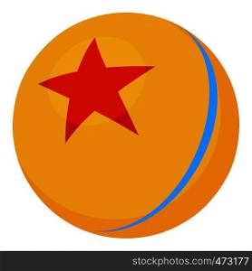 Ball icon. Cartoon illustration of ball vector icon for web. Ball icon, cartoon style