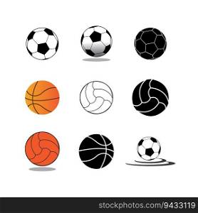 ball icon logo vector design template