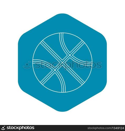 Ball icon. Outline illustration of ball vector icon for web. Ball icon, outline style