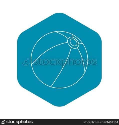 Ball icon. Outline illustration of ball vector icon for web. Ball icon, outline style