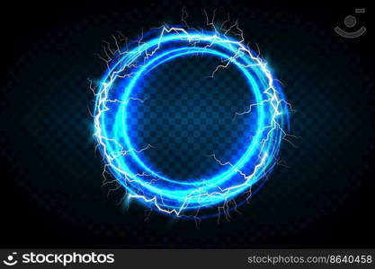 Ball lightning on a transparent dark blue background. Vector illustration, abstract electric lightning strike in the dark blue sky. Light flash, thunder, spark. Ball lightning on a transparent dark blue background. Vector illustration, abstract electric lightning strike in the dark blue sky. Light flash, thunder, spark.