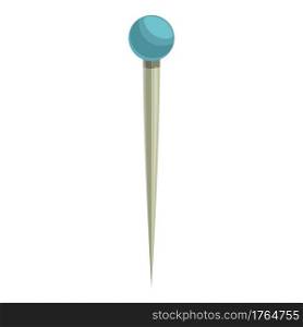 Ball needle icon. Cartoon of Ball needle vector icon for web design isolated on white background. Ball needle icon, cartoon style