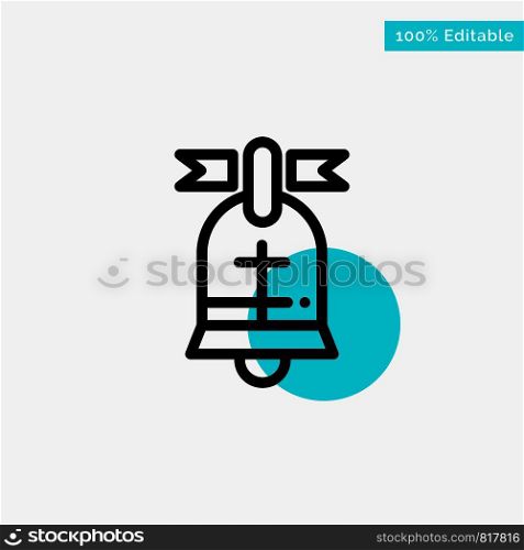 Ball, Ring, American, Usa turquoise highlight circle point Vector icon