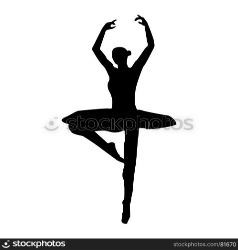 Ballet dancer icon .