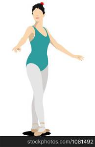 ballet dancer vector illustration