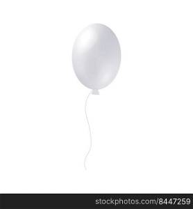 Balloon 3 D with white. Festive balloon for American Independence Day 4th of July or Birthday.