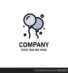 Balloon, Fly, Canada Business Logo Template. Flat Color
