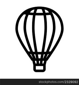 balloon flying transport line icon vector. balloon flying transport sign. isolated contour symbol black illustration. balloon flying transport line icon vector illustration