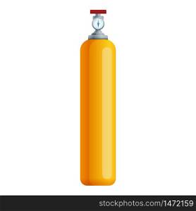 Balloon gas cylinder icon. Cartoon of balloon gas cylinder vector icon for web design isolated on white background. Balloon gas cylinder icon, cartoon style