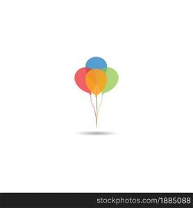 Balloon icon clipart. Balloon icon image.illustration design template.