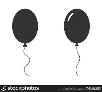 Balloon icon. Simple design. Vector illustration.