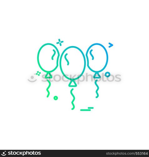 balloon icon vector design