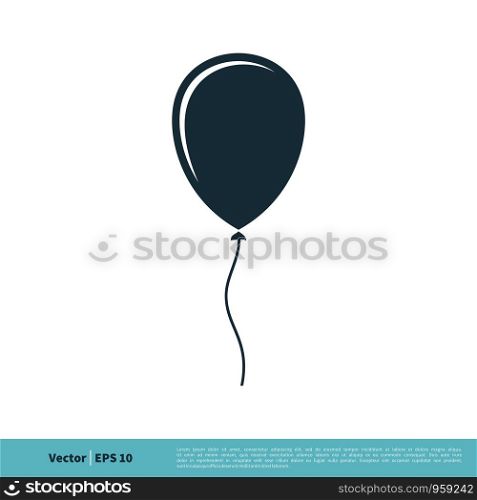 Balloon Icon Vector Logo Template Illustration Design. Vector EPS 10.