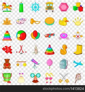 Balloon icons set. Cartoon style of 36 balloon vector icons for web for any design. Balloon icons set, cartoon style