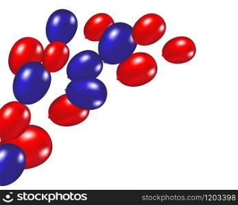 Balloons background vector illustration on a white background. Balloons background vector illustration on a white