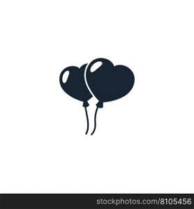Balloons creative icon from valentines day icons Vector Image