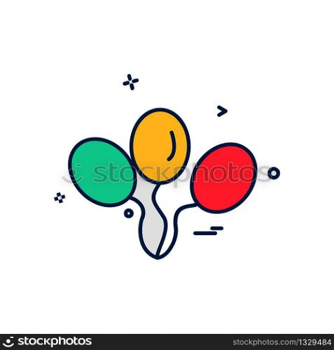 Balloons icon design vector