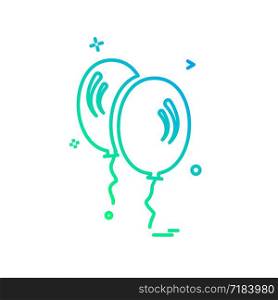 Balloons icon design vector