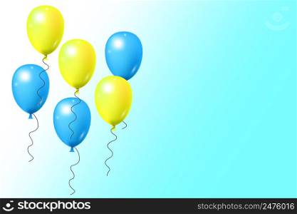 Balloons in the sky. Party decoration. Celebrate party. Vector set. Happy birthday. Vector illustration. stock image. EPS 10.. Balloons in the sky. Party decoration. Celebrate party. Vector set. Happy birthday. Vector illustration. stock image.