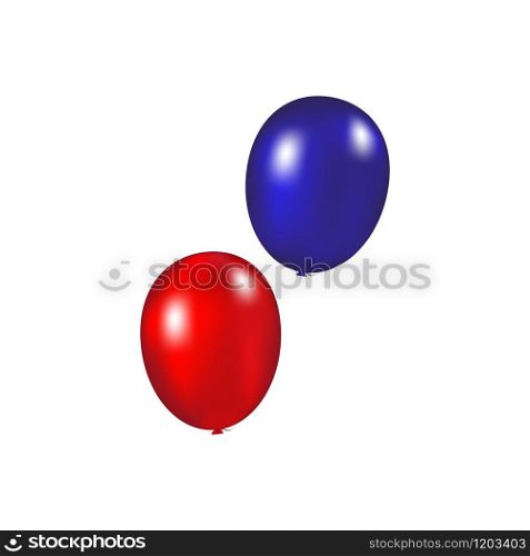 Balloons on a white background vector illustration. Balloons on a white background