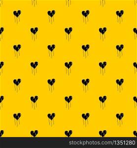Balloons pattern seamless vector repeat geometric yellow for any design. Balloons pattern vector