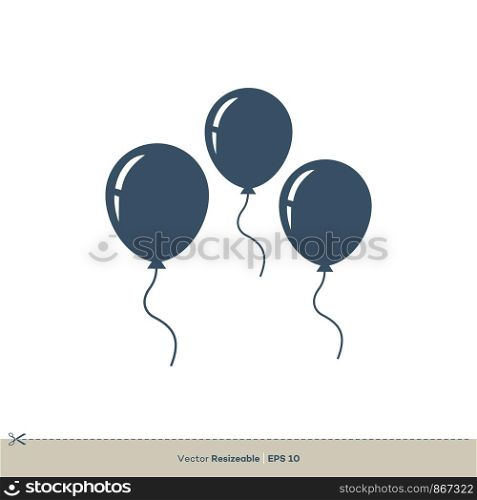 Balloons vector Logo Template flat design Illustration Design. Vector EPS 10.