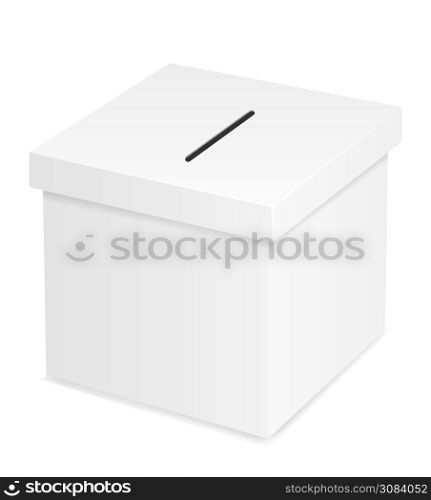 ballot box for election voting vector illustration isolated on white background