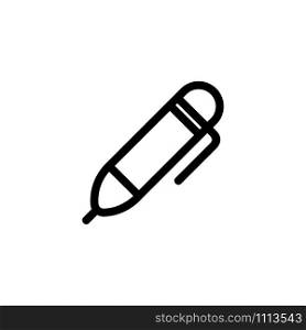 ballpoint pen icon vector. A thin line sign. Isolated contour symbol illustration. ballpoint pen icon vector. Isolated contour symbol illustration
