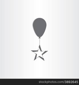 baloon with star symbol design