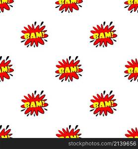 Bam explosion sound effect pattern seamless background texture repeat wallpaper geometric vector. Bam explosion sound effect pattern seamless vector
