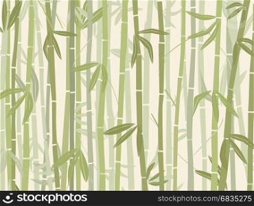 Bamboo forest background in green tones