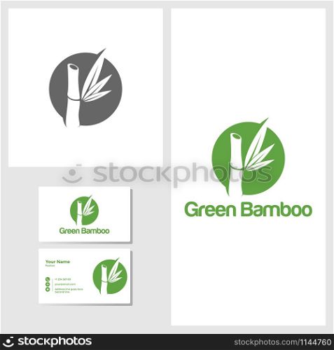 Bamboo icon design template vector graphic illustration. Bamboo icon design template vector illustration