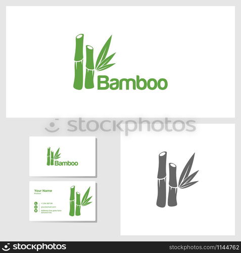 Bamboo icon design template vector graphic illustration. Bamboo icon design template vector illustration