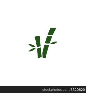 bamboo icon vector design templates white on background