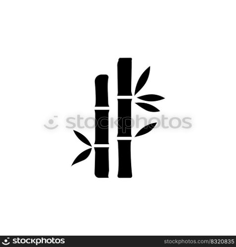 bamboo icon vector design templates white on background