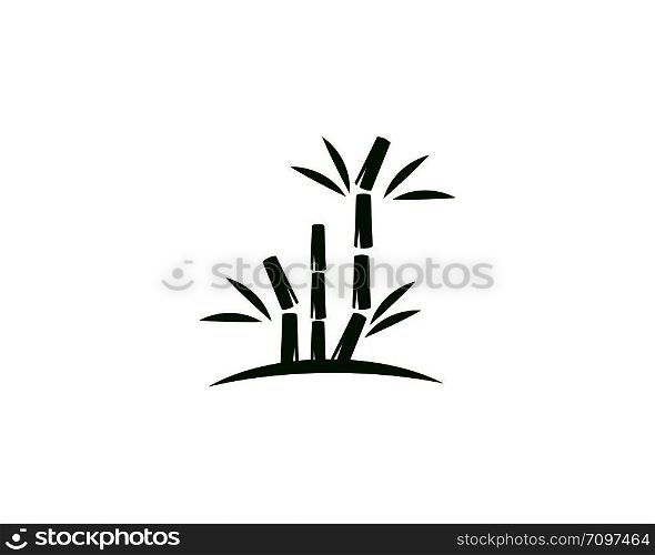 bamboo ilustration logo vector template