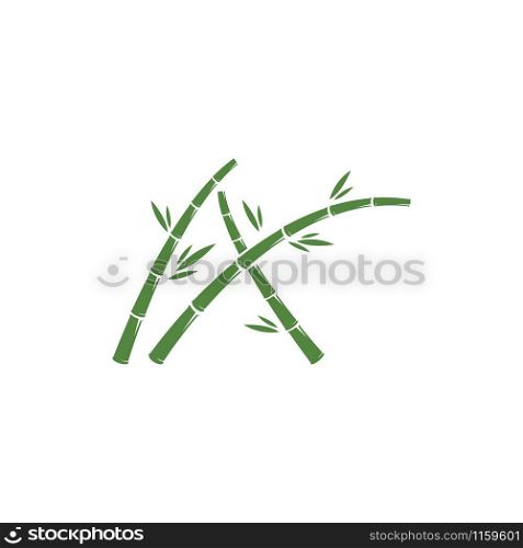 Bamboo logo A letter initial ilustration vector template
