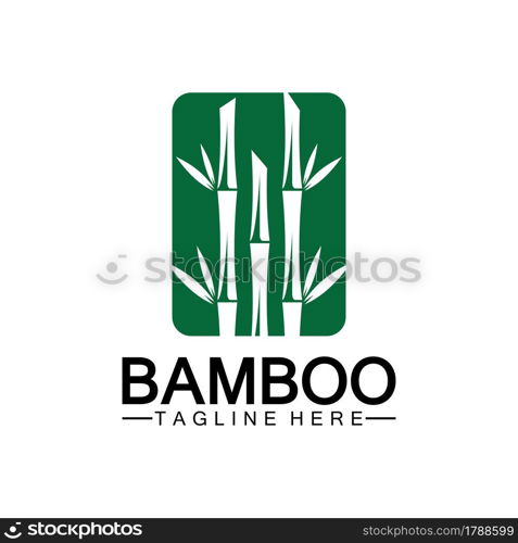 Bamboo Logo Template vector icon illustration design