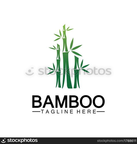 Bamboo Logo Template vector icon illustration design