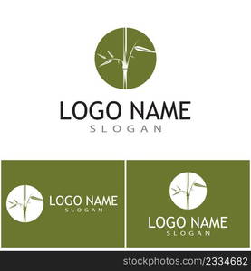 Bamboo Logo Template vector icon illustration design