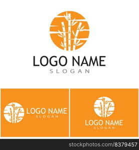 Bamboo Logo Template vector icon illustration design