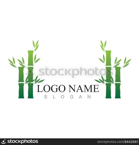 Bamboo Logo Template vector icon illustration design