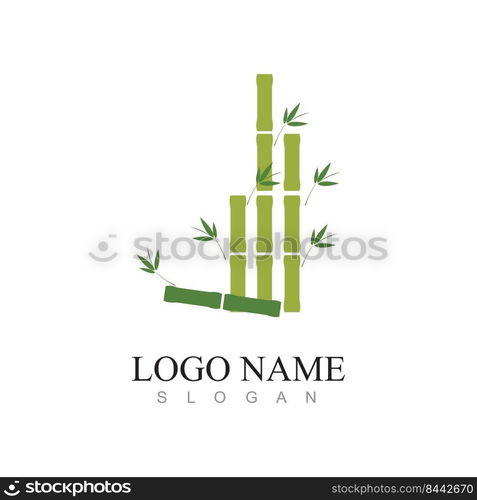 Bamboo Logo Template vector icon illustration design