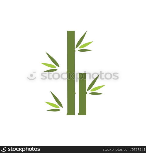 Bamboo Logo Template vector icon illustration design